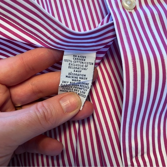 Ralph Lauren‎ striped 100% cotton button up shirt slim fit - Picture 4 of 4